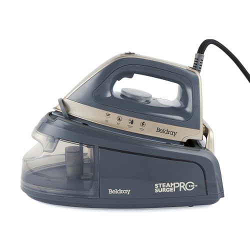 Beldray BEL01137TTVDE Ferro a Vapore Titanium Steam Surge Pro - Stazione di Vapore, Serbatoio...