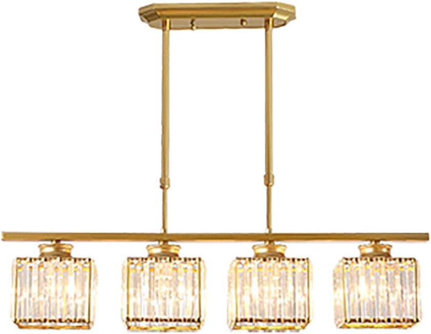 GTYUNZP Modern Simple Chandeliers Long Crystal Chandelier Ceiling Light Gold Black Dining Room Luxurious During Lamps Modern Crystal Rectangular Pendant Light for Living Room Bar