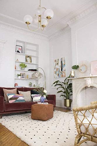 See the Good Quadratischer Leder Pouf - Handgefertigt - gefüllt geliefert - Ottoman, Sitzsack, Fußhocker (Karamellbraun) – Bild 5