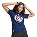 adidas Women's Olp T-Shirt Women, USA/Team Navy Blue, Large