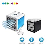 active airclean 50 ✅ 3 Geschwindigkeits- und Kühlungsstufen | 7 wählbare Stimmungslichter für die perfekte Wohlfühl- Atmosphäre - ideal für jeden Bedarf