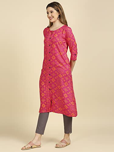 Image of anubhutee Women Rayon A-Line Kurta