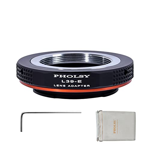 PHOLSY Lens Mount Adapter Compatible with Leica M39 L39 LTM 39mm Lens to Sony E-Mount Camera Body a1, a9 ii, a7S ii, a7R, a7C