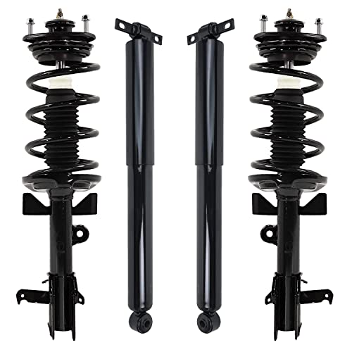 Image of Detroit Axle - Front Struts w /Coil Springs Rear Shock Absorbers Replacement for 2011-2012 Honda Odyssey - 4pc Set