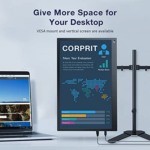 Portable Monitor, 15.6 Inch FHD 1080P USB C HDMI Second External Monitor IPS Display for Desktop, Phones, Laptop, PS4, Xbox, Switch, Tablet,Built-in Speaker with Premium Smart Cover - Image 6