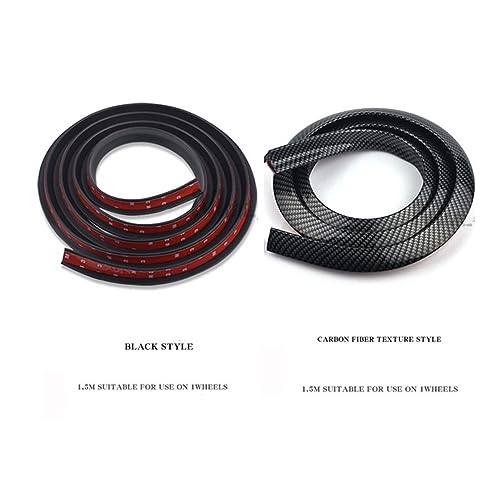 Guardabarros de coche universal con diseño de arco expansor negro y kit anticolisión 4