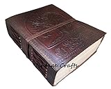 Handmade Antique Leather Tree Journal Travel Diary Writing Bound Notebook for Men & Women with...