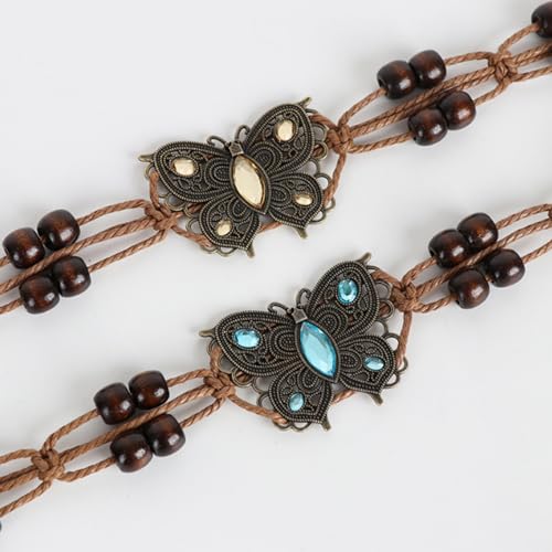 1pc Women Bohemian Style Rope Braid Waist Belt for Dresses Jeans3