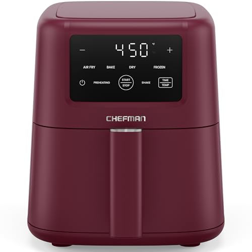 Chefman Air Fryer – 4-in-1 Slim 3.5 QT Airfryer, Air Fry, Bake, Dehydrate, Frozen,...