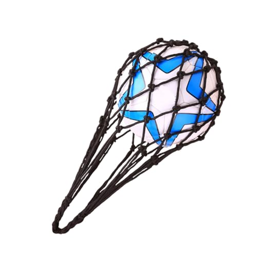 VICASKY Mesh Ball Storage Bag for Basketball Volleyball Football Soccer Lightweight Single Ball Carry Net in Black