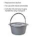 McKesson Commode Replacement Bucket with Handle and Lid, 7.5 qt, 1 Count