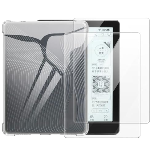 Protector Hanvon Clear 6 Plus antirrayas kit de carcasa transparente y vidrio 9H 2024