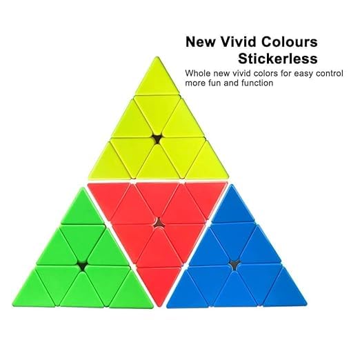 Image of Pyraminx Speed Cube for Kids & Adults | Smooth Rotation, Durable Build, Brain Puzzle Toy (Pyramid)