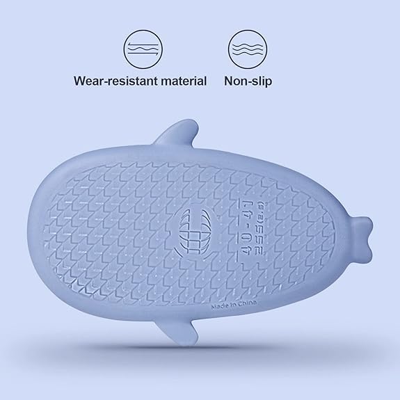 Men's and Women's Shark Slides Novelty Cloud Shark Slippers Open Toe Shark Slippers Anti-Slip Quick Drying Sandals Shower Slippers with Cushioned Thick Sole2