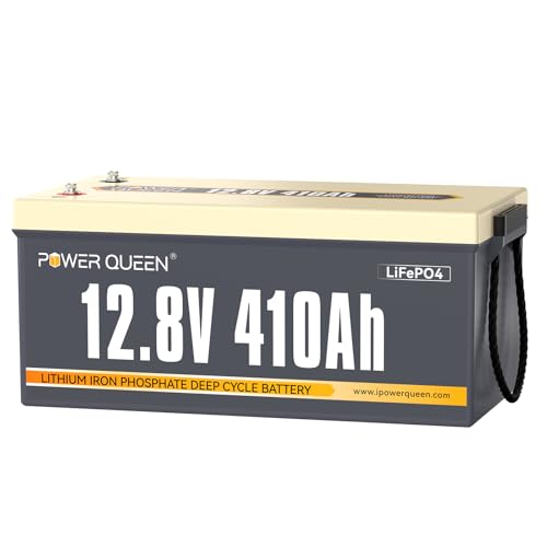 Power Queen 12V 410Ah LiFePO4 Batterie, 5248Wh Energie Lithium...