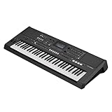 YAMAHA PSR-E583 – Teclado de altas prestaciones con 61 teclas sensibles a la pulsación, 890 Voces, 345 Estilos, rueda de modulación y altavoces de alta potencia – Negro