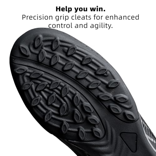 Image of Soccer Cleats for Mens Womens High Tops Lace Up Unisex Football Shoes Indoor Turf Soccer Shoes AG FG TF for Beginners to Advanced Players