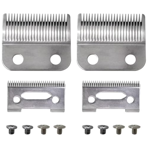 Upgraded Steel Hair Clipper Blade for Wahl Precision MC3 Blades, Pack of 2 Steel Blades Replacement for 2-Hole Standard Wedge 5 Star Legend Clippers by GRABOTE - Used condition - US$10.13