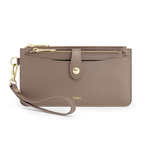 Kattee Women's Leather Backpack Purse Bundle with Women's Small Leather Purse3