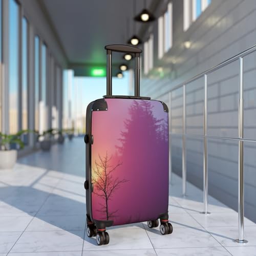 Trendy Travel Suitcase, Colorful Luggage, Pink Sunset Carry-On, Travel Accessory, Gift for Travelers, Adventure Ready3