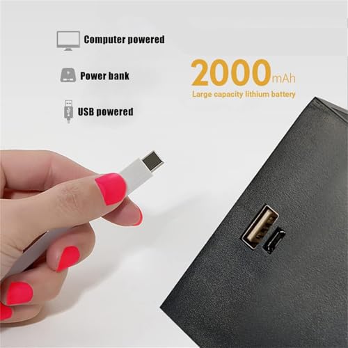 Apliques de Pared Recargables USB con Sensor de Movimiento Lámpara LED Interior Negra 3