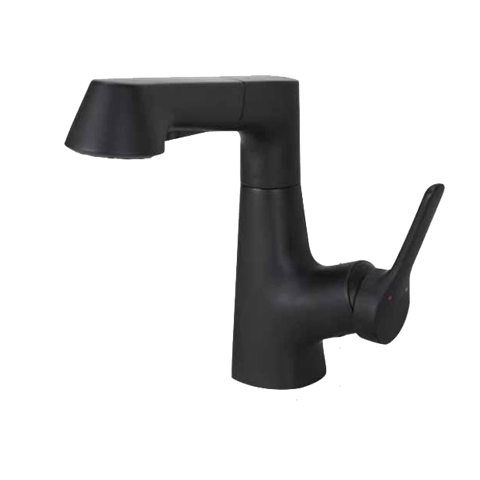 Nvsfzgiyg Nero Bathroom Sink Faucet With Pull Down Sprayer Liftable Brass Hot And Cold Single Handle Hole Retractable, For,Grey(Nero)