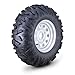 WANDA ATV Tires and Wheels Assembly Set 25x8-12 25x10-12 6-Ply P3501 with 4-110 PCD 5+2 Silver Mod Rims-17035,SET 4