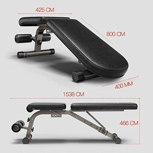 Tabouret d'haltère Pliant Banc réglable lit d'haltérophilie Domestique Banc d'exercice redressements Assis équipement de Fitness Portant 300 kg bancs réglables – Image 4