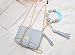 SNUG STAR Portable Round Bangle Keychain,Credit Card Holder Pocket Bracelet Key Ring Coin Purse Wristlet Keyrings (Silicone Bracelet RFID Cards Holder(16 Cards)- Light Blue)