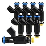 WMPHE Fuel Injectors Compatible with 2002-2007 Chevy Silverado 1500 Tahoe 2002-2006 Suburban 1500,2002-2007 GMC Sierra 1500 2002-2006 Yukon 5.3L Replacement for 25326903 12580426 2171626