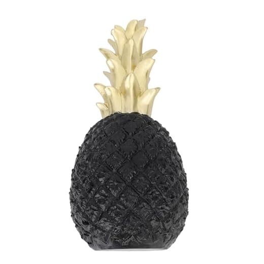 Decoração De Frutas De Resina, Decorações De Frutas Artificiais, Estátua Engraçada Para Decorações De Casa, Decoração De Escritório, Estatuetas Fofas, Decoração Para Cozinha De Casa(Preto)