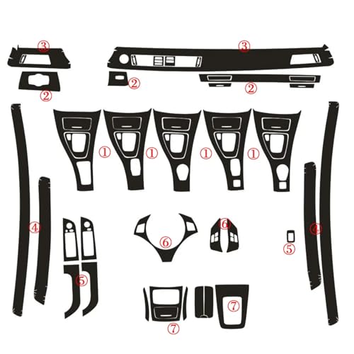 Fibre de carbone 5D BMW E92 intérieur élégant sport