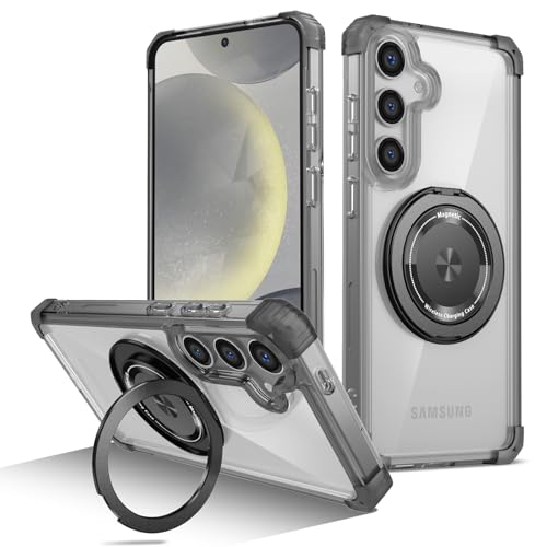 Support magnétique Galaxy S24 coque antichoc charge sans fil