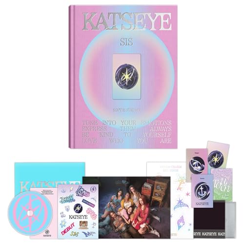 KATSEYE - EP [SIS] (SOFT Ver. PINK) Cover + Photocard + Photobook + Folded Poster + CD + Gift