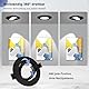 Wondlumi 6er LED Einbaustrahler Rahmen Set GU10 Einbaurahmen Rund Schwarz Matt Schwenkbar LED Einbaustrahler 230V Einbauleuchten inkl. GU10 Fassung