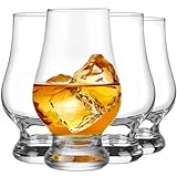 Whiskey Glasses Set of 4, Mfacoy Clear Old Fashioned Whiskey Glass, Wine Tasting Glasses, Shot Glass