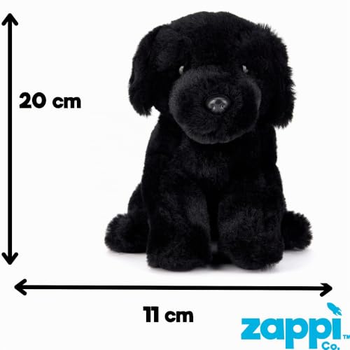 Zappi Co Buddy Schwarzer Labrador Plüschhund 20 cm, weiches Kuscheltier – Ansicht 3