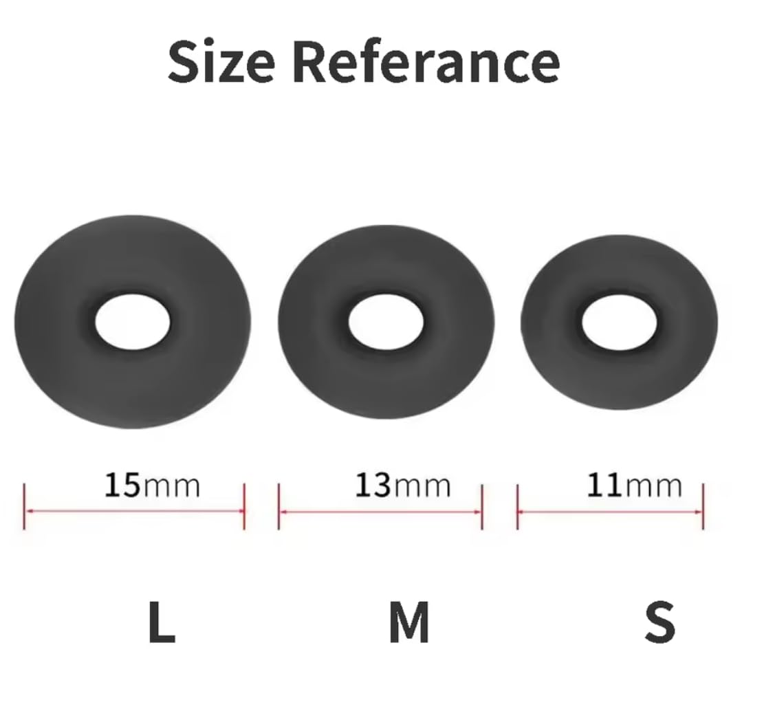 Gommini Per Cuffie - Set 6 Paia Con Memory Foam E Silicone | Taglie S/M/L | Adatti A Maggior Parte Delle Cuffie In-Ear - Foto 3