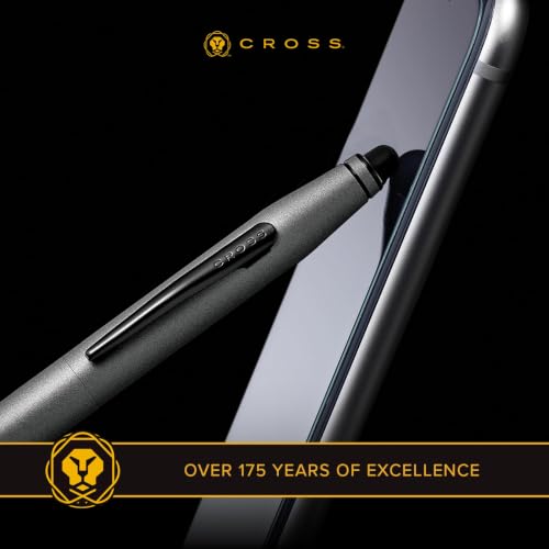 Image of Cross Tech 2 Chrome & Black Ballpoint Pen - Refillable, Medium Point, Black Ink, Premium Gift Box