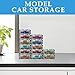 ABuff 40 Pack Toys Car Display Organizer Storage Case for Hot Car Wheels, Toy Car Storage for Mini Cars, Model and Matchbox Car, 1/64 Scale Hot Toy Wheels Display Case, 1.5 x 1.5 x 3.5 Inch