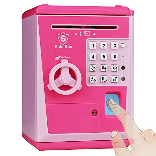 KDSbnk Kids Safe Bank with Password & Fingerprint Lock