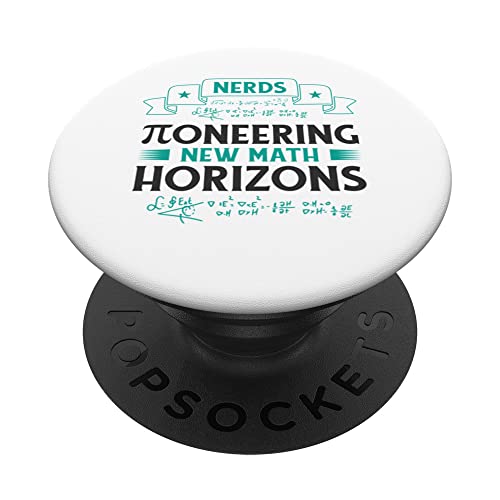 Pi Day Nerd Pi Symbol Number Nerdy Mathematics Mathematician PopSockets Swappable PopGrip, Black