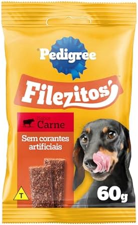 Petisco Pedigree Filezitos Bifinho Carne Cães Adultos 60g