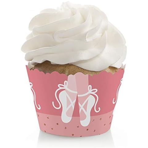 Big Dot of Happiness Tutu Cute Ballerina Cupcake Wrappers - Set of 12 Cover