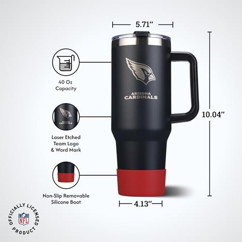Image of The Memory Company Officially Licensed NFL - Arizona Cardinals 46oz Game Day Tumbler with Laser Engraved Team Logo