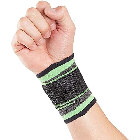 Actesso Sports Wrist Strap- Adjustable Support & Pain Relief for Sprains or Sports Injury (M (Pack of 1)) Cover