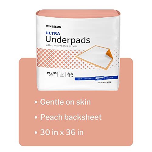 Mckesson Ultra Underpads, Incontinence, Heavy Absorbency, 30 In X 36 In, 100 Count #TOP2