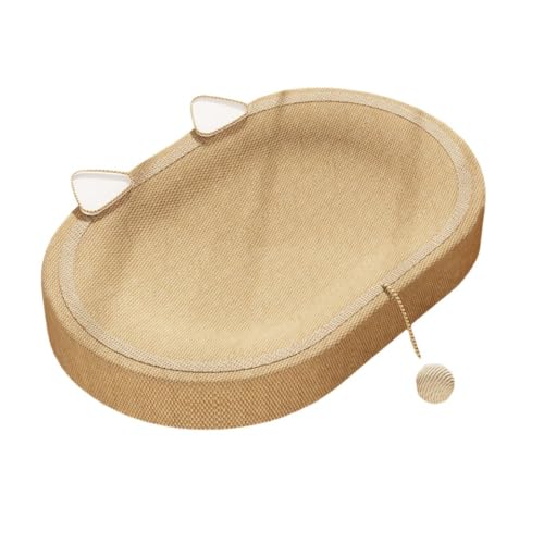 Xiraivke 猫 爪研ぎ 麻 ベッド 猫爪とぎ 段ボール 猫の爪とぎベッド オシャレ ねこ つめとぎ マット 耐久性 遊び保護 猫用爪とぎ 天然サイザル麻 猫ベッド 滑り止め 猫ソファー 家具破壊防止 運動不足改善 ストレス解消 ネコの爪とぎ 猫おもち