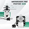 SM550 Universal Bathroom Vent Fan Motor Replacement Kit - Replacement for Nutone Broan Uppco 50CFM 120V - Replaces C65878, VFM100, E49