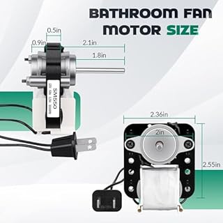 SM550 Universal Bathroom Vent Fan Motor Replacement Kit - Replacement for Nutone Broan Uppco 50CFM 120V - Replaces C65878, VFM100, E49